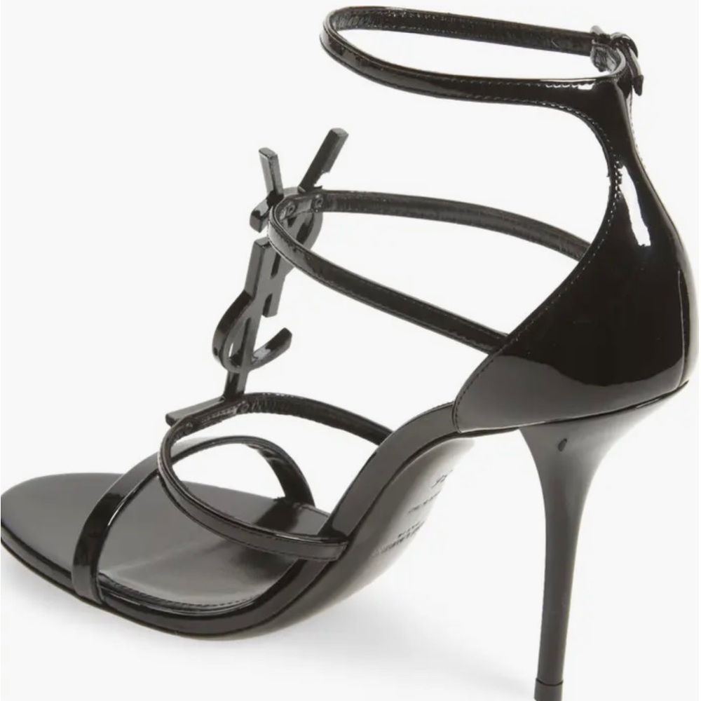 Cassandra YSL LOGO Sandal                                       BLACK